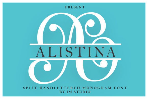 Alistina Monogram: Elevating Personal and Professional Projects with Elegant Typography