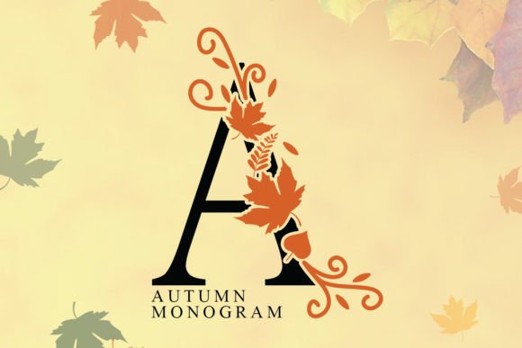 Autumn Monogram: A Stylish Font for Seasonal Design