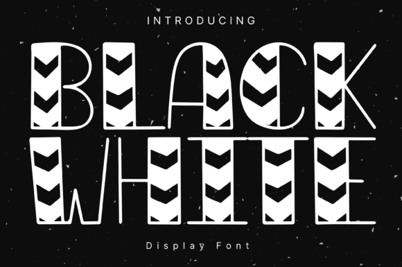 Black White: A Decorative Font for Creative Projects