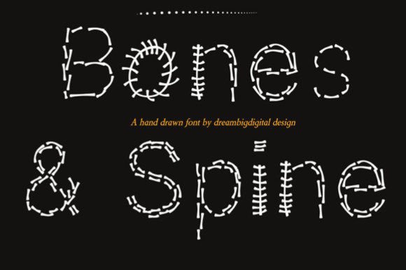 Bones and Spine: Elevating Halloween Design with Playful Typography