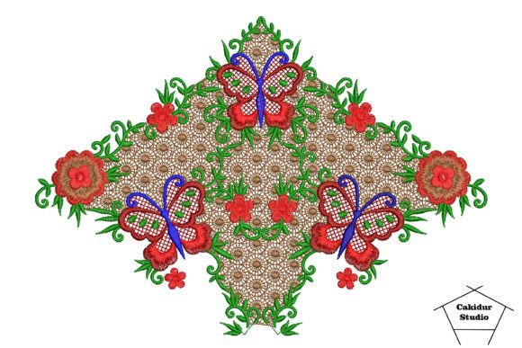Butterflies Floral Kite: A Versatile Embroidery Design for Stylish Projects