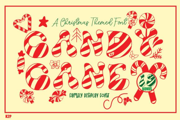 Candy Cane: A Festive and Unique Decorative Font for Holiday Designs