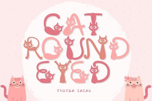 Cat Round Eyed: A Charming Font for Feline Fans and Creative Projects