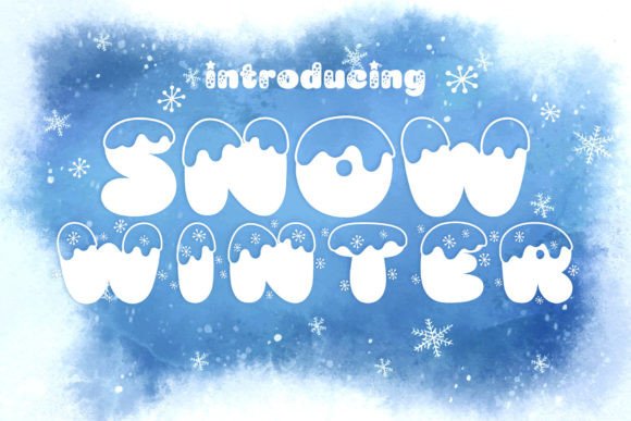 Creating Festive Designs with the Snow Winter Font