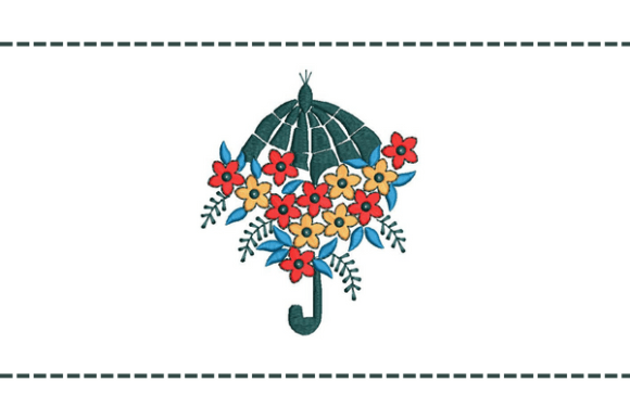Creative Floral Umbrella: A Stylish Typeface for Designers
