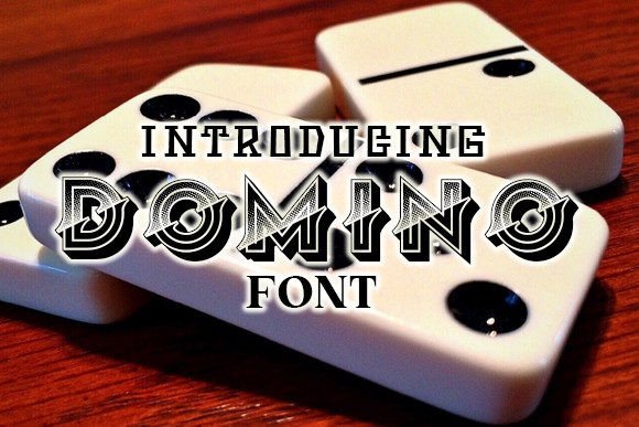 Domino Font: A 3D Decorative Typeface for Stunning Designs
