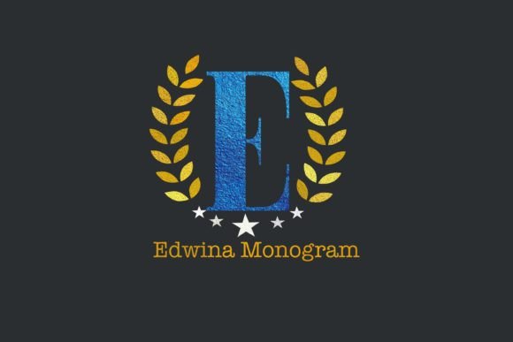 Edwina: The Monogram Font That Turns Everyday Crafts into Chic Statements