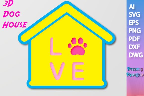 Evaluating the Mulilayer 3D Dog House Paper Cut for Digital Crafters and Designers