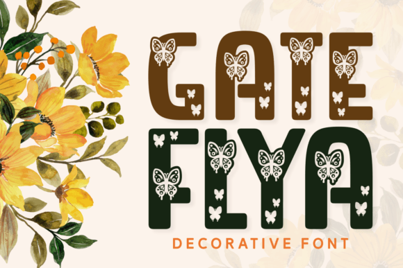 Gate Flya: A Playful Font for Creative Designs