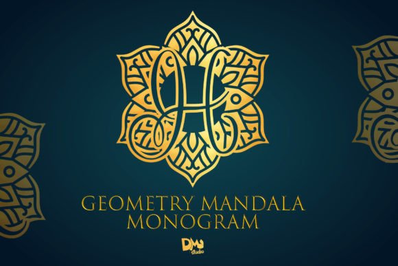 Geometry Mandala Monogram: A Unique Font for Elegance and Creativity