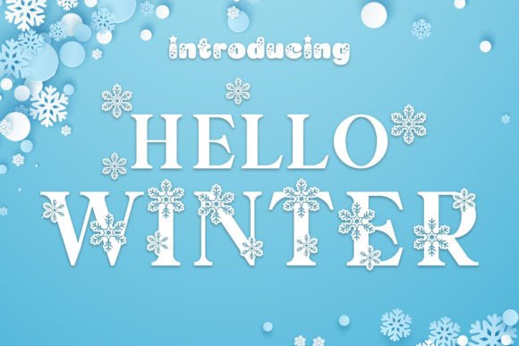 Hello Winter: A Charming Font for Seasonal Design Projects