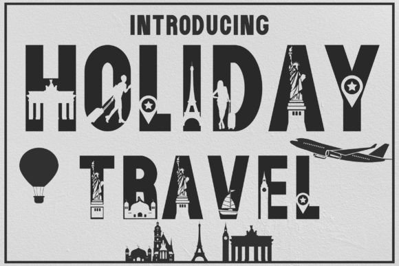 Holiday Travel: A Versatile and Stylish Font for Creative Designs