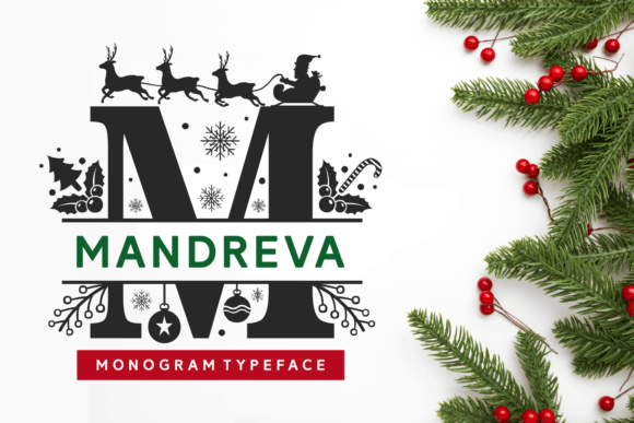 Mandreva: A Festive Font for Christmas Design Projects