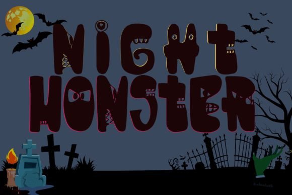 Night Monster: The Ultimate Font for Spooky and Stylish Halloween Designs