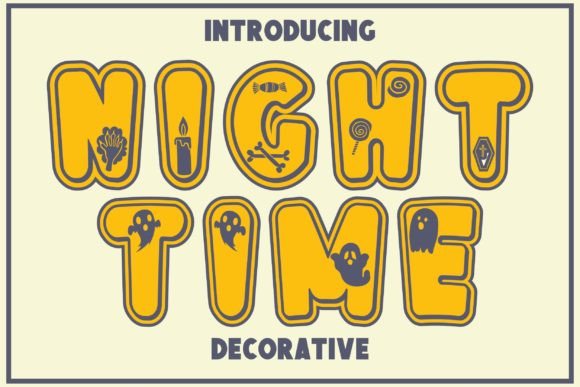 Night Time Font: A Spooky and Stylish Design Choice