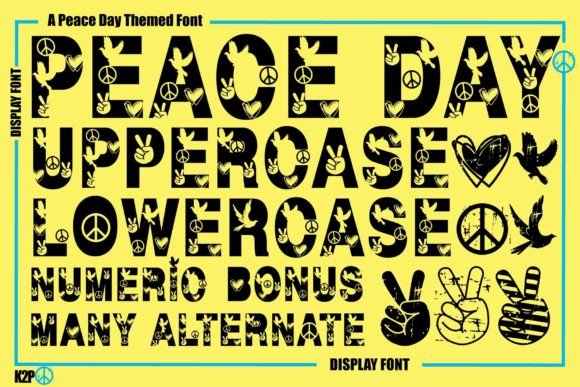Peace Day: A Practical Evaluation of a Decorative Typeface for Creative Projects
