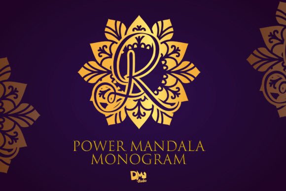Power Mandala Monogram: A Unique and Elegant Font for Creative Projects