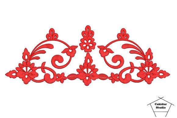 Red Linked Flowers: A Strategic Embroidery Design for Fashionable and Functional Creations