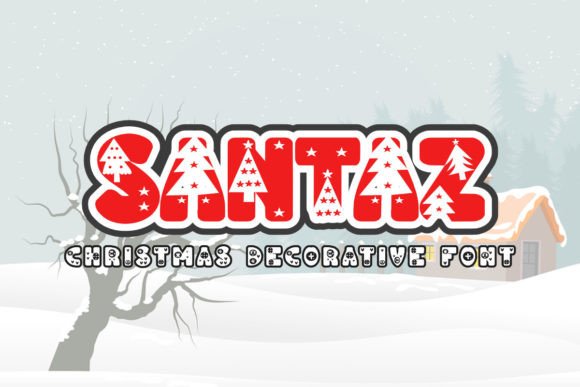 Santaz: Elevating Design with Winter-Themed Decorative Typography