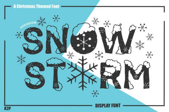 Snow Storm: Elevating Holiday Designs with a Unique Decorative Font