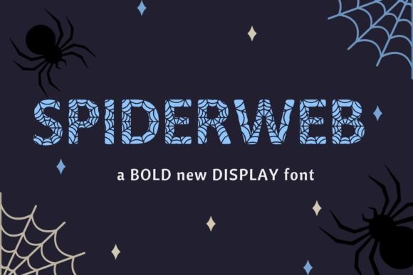 Spiderweb: The Bold Decorative Font for Halloween Creativity