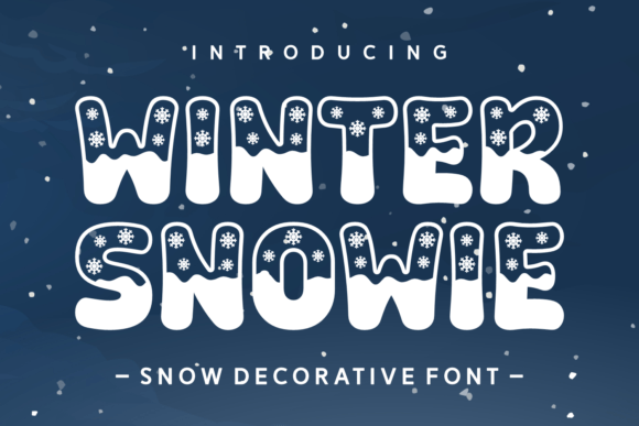 Winter Snowie: A Charming Font for Winter-Themed Projects
