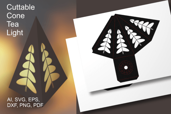 X-mas Tree Cone Tea Light Shade Template: Create a Magical Holiday Ambiance