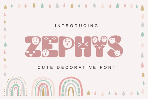Zephys: A Versatile and Adorable Decorative Font for Creative Projects